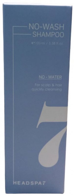 Headspa 7 Шампунь для волос не требующий смывания Shampoo No Wash, 100 мл