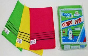 Korean Мочалка с эффектом скраба Цвет - зелёный 14*15 см Glove Basic Exfoliating