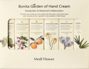 Medi Flower Набор кремов для рук увлажняющих Bonita Garden Hand Cream Set, 6 шт * 75 гр