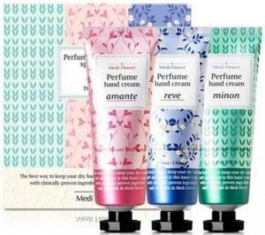 Medi Flower Набор парфюмированных кремов для рук Perfume Three Stories Hand Cream Set, 80 гр * 3 шт