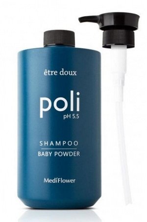 Medi Flower Powder Шампунь для волос Детская присыпка Shampoo Poli pH 5.5 Baby Powder, 1000 мл