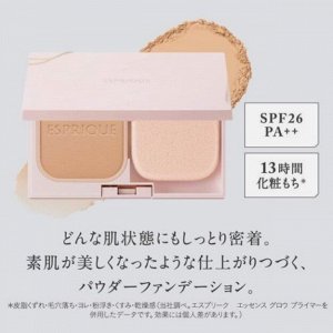 Kose ESPRIQUE Synchrofit Pact EX SPF26 PA++ - сглаживающая тональная пудра с естественным финишем (рефил+спонж)