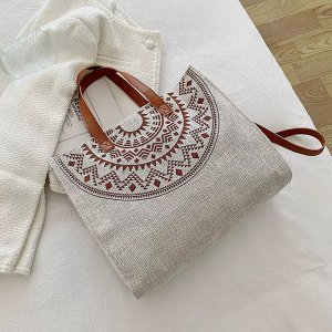 Сумка женская, на плечо, холщовая