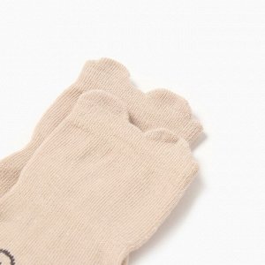 Носки детские MINAKU со стопперами цв. беж, р-р 11-12 см