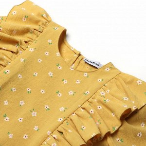 Платье детское с воланами KAFTAN, желтый