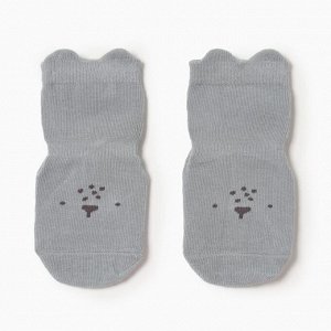 Носки детские MINAKU со стопперами цв. серый, р-р 11-12 см