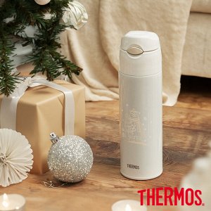 Термокружка с трубочкой THERMOS FHL-551 жемчужная