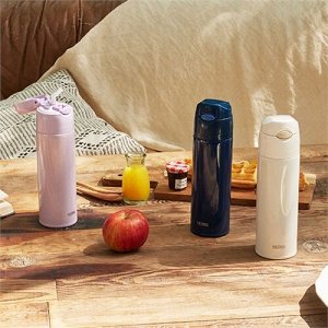 Термокружка с трубочкой THERMOS FHL-551 жемчужная
