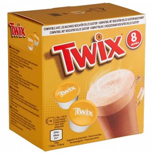 Горячий шоколад в капсулах карамельный TWIX Твикс капсула 8шт по 17гр