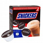 Горячий Шоколад Сникерс в Капсулах / Капсулы Какао Dolche Gusto Snickers 8шт по 17 гр