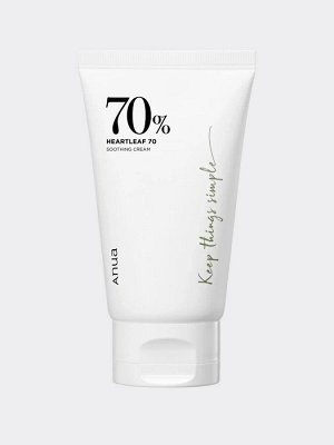 Успокаивающий крем для лица с экстрактом хауттюйнии Heartleaf 70% Soothing Cream