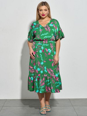 Платье 0114-1а зеленый