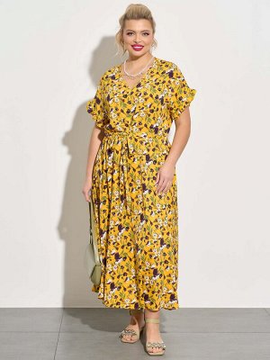 Платье 0099-11 жёлтый