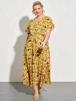 Платье 0099-11 жёлтый