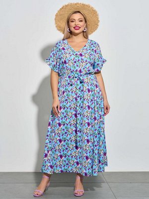 Платье 0099-11 голубой