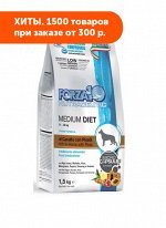 Forza10 Medium Diet Low Grain сухой корм для взрослых собак средних пород Конина/Горох/Рис 1,5кг