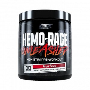 Предтрен NUTREX Hemo Rage Unleashed - 179 гр / 30 порц.