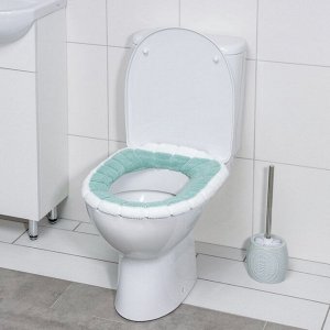 Чехол на сиденье для унитаза на резинке «Полоски», 31.5x31.5 см, 75 г, МИКС
