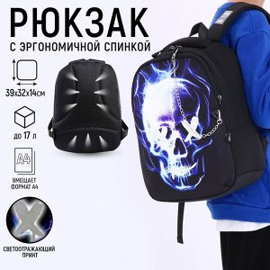 Рюкзак школьный ART hype Skull, 39x32x14 см
