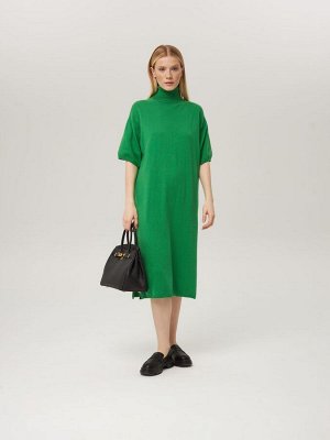 Платье-свитер с коротким рукавом