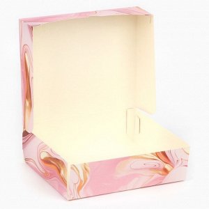 Коробка для кондитерских изделий Best wishes, 17 х 20 х 6 см