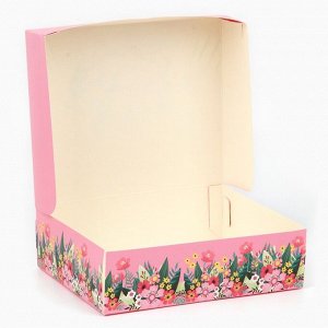 Коробка для кондитерских изделий «Любимому воспитателю», 17 х 20 х 6 см
