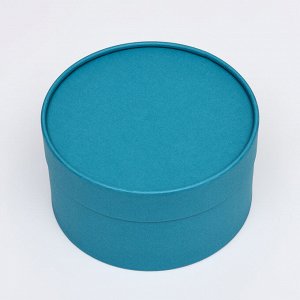 Подарочная коробка "Wewak" сине-травяной, завальцованная без окна, 18 х 10 см