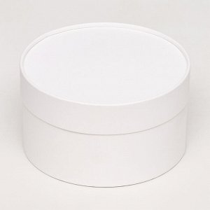 Подарочная коробка "Алмаз" белый, завальцованная без окна, 18 х 10 см