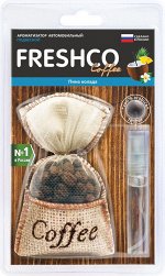 Ароматизатор воздуха подвесной органик &quot;Freshco Coffee&quot; CF-07 Пина колада