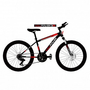 Велосипед 2-х 24" WILLPOWER красный FG23040102K-1