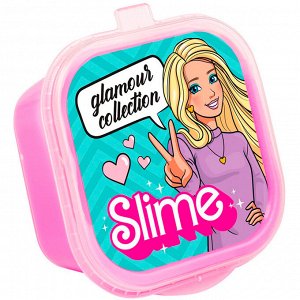 Лизун Slime Glamour collection crunch розовый с шариками 60 г SLM179