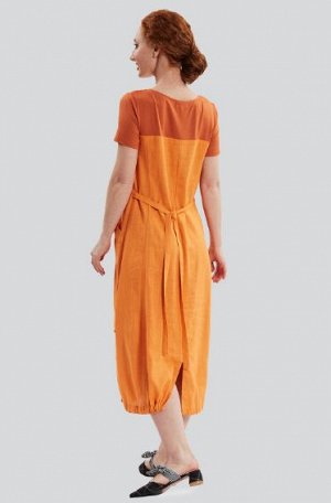 Платье "Антия" оранжевый