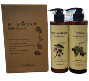Medi Flower Набор для тела: Лосьон для тела + Гель для душа Body Care Set Bonita Garden, 500 мл * 2 шт