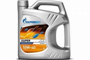 Масло моторное универсальное полусинтетическое Gazpromneft Super 10W-40,  API CD, API SG, 4Л