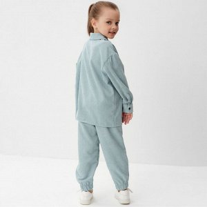 Костюм детский KAFTAN Velvet 32 (110-116 см), голубой
