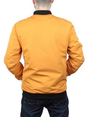 EM25056-2 YELLOW Куртка-бомбер мужская демисезонная (100 гр. синтепон)