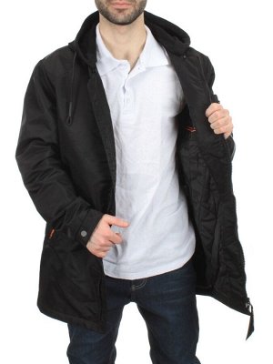 8790 BLACK Куртка мужская демисезонная (100 гр. синтепон)