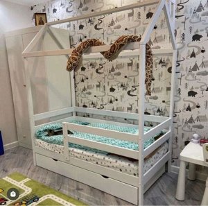 Детская кровать доми "Эко-9" с бортиком 160*80 см