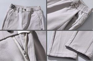 Мужские полуспортивные брюки, цвет светло-серый