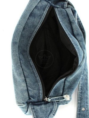 Сумка женская текстиль JN-76-8171,  1отд,  плечевой ремень,  голубой джинс 260083