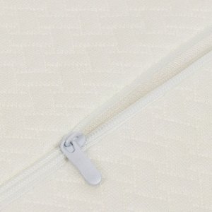 Подушка ортопедическая, 50 х 30 х 10 см, полиуретан, чехол 100% полиэстер, кант, с эффектом памяти,