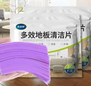 Антибактериальные пластины для мытья пола Multi Effect the Floor Clean (растворимые), 30 шт