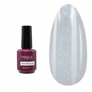 Unique Shimmer камуфлирующая база для маникюра/гель-лака, 15 мл