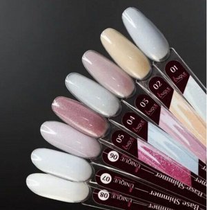 Unique Shimmer камуфлирующая база для маникюра/гель-лака, 15 мл