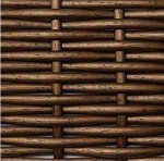 Искусственный ротанг-полутрубка, цвет дуб золотой