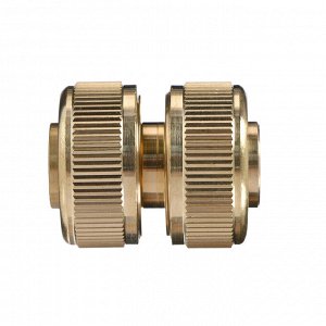 Муфта соединительная, для шлангов 3/4" (19 мм), цанговое соединение, латунь, Greengo