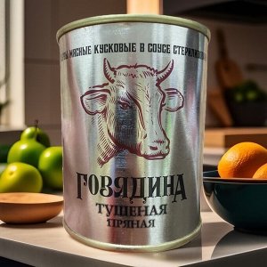 Говядина тушеная Калинковичский МК пряная 340 гр., ж/б