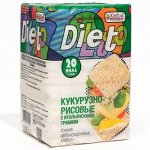Хлебцы Diiietto 100гр кукурузно-рисовые с итальянскими травами цельнозерновые тонкие