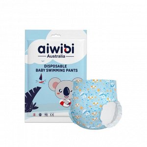 Aiwibi Premium Подгузники-трусики одноразовые для плавания детские (L) 9-14кг (1 шт) мягкая упаковка