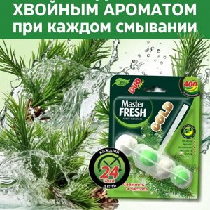 ARVITEX Master FRESH GOLD подвесной блок д/унитаза, 1шт ХВОЯ